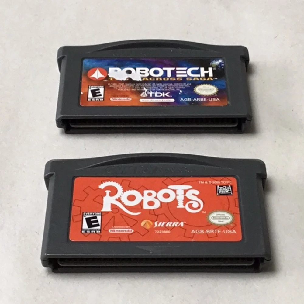 Robotech The Macross Saga Nintendo Gameboy Advance Game & Robots GBA Tested